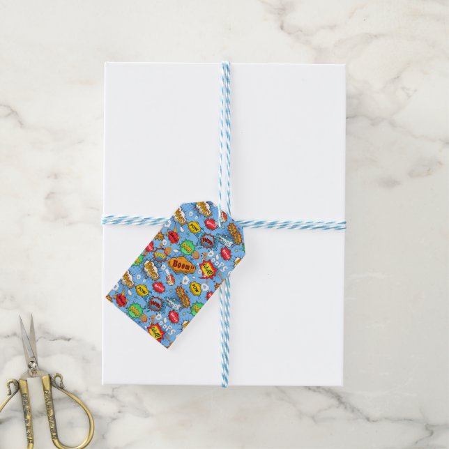 Étiquettes-cadeau Balise Cadeau de la Bande dessinée (Avec de laficelle)