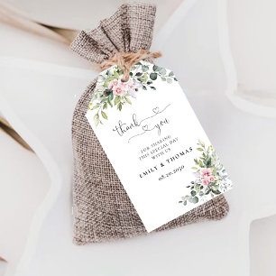 Étiquettes-cadeau Balise cadeau de la cérémonie de Mariage bleu vert