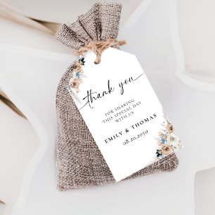 Étiquettes-cadeau Balise Cadeau de la cérémonie de Mariage Ivory et