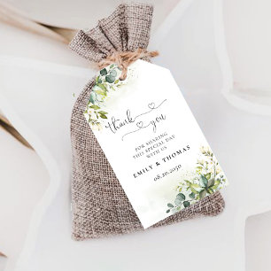 Étiquettes-cadeau Balise cadeau de la cérémonie Mariage de verdure