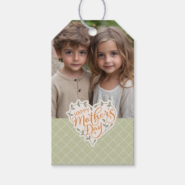 Étiquettes-cadeau Balise cadeau de la fête des mères (Devant)