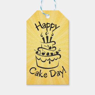 Étiquettes-cadeau Balise cadeau de la Jour du gâteau