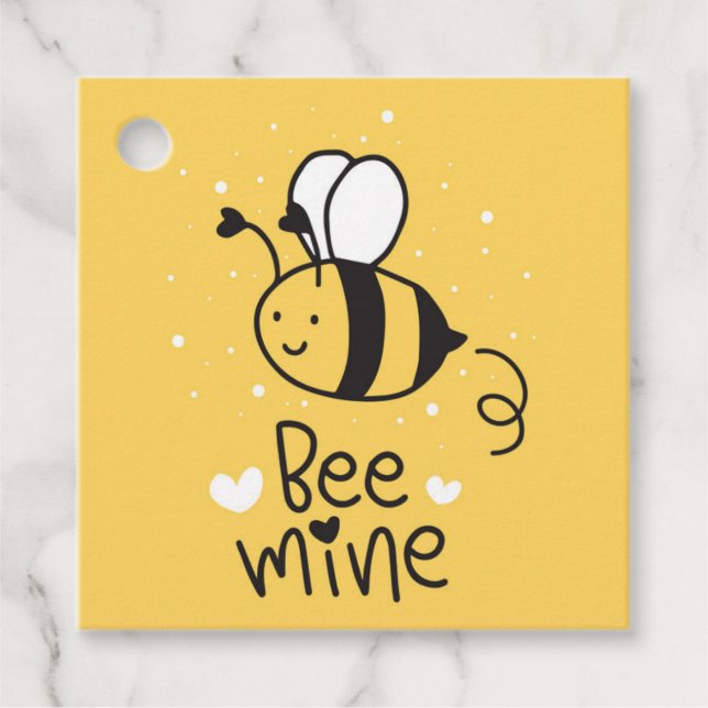 Étiquettes Cadeau Balise cadeau de la Saint Valentin de la Mine d'ab (Devant)
