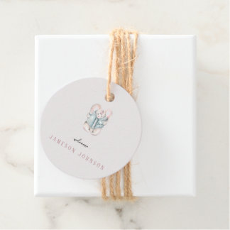 Étiquettes Cadeau Balise cadeau de lapin mignonne pour la fête