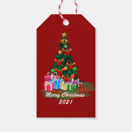 Étiquettes-cadeau Balise cadeau de l'arbre de Noël