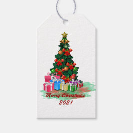 Étiquettes-cadeau Balise cadeau de l'arbre de Noël
