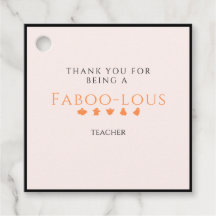 Balise cadeau de l'enseignant d'Halloween, Boo, Fa