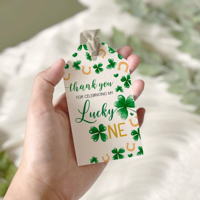Étiquettes-cadeau Balise cadeau de Lucky One st patrick (Créateur téléchargé)