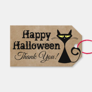 Étiquettes-cadeau Balise cadeau de Merci Halloween