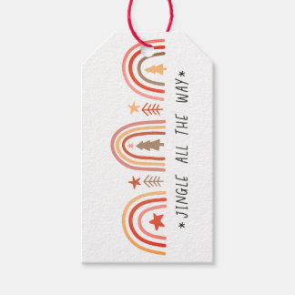 Étiquettes-cadeau Balise cadeau de Noël Boho