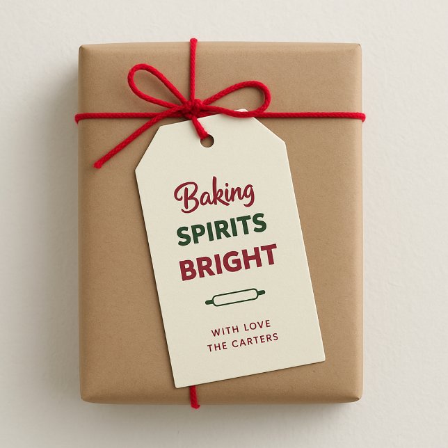 Étiquettes-cadeau Balise cadeau de Noël brillant pour les spiritueux (Créateur téléchargé)