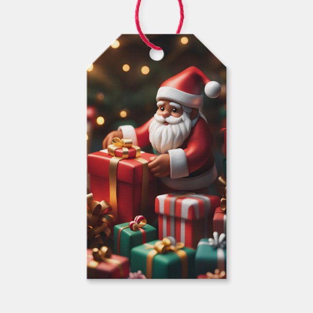 Étiquettes-cadeau Balise cadeau de Noël de Noël (Devant)