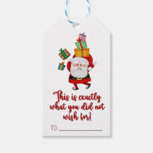 Balise cadeau de Noël drôle