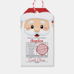 Étiquettes-cadeau Balise cadeau de Noël du Père Noël