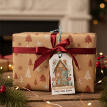 Balise cadeau de Noël en pain d'épice de Whimsical