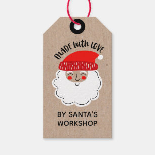 Étiquettes-cadeau Balise cadeau de Noël Fabriqué avec amour