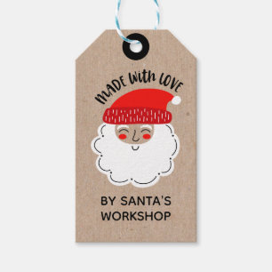 Étiquettes-cadeau Balise cadeau de Noël Fabriqué avec amour