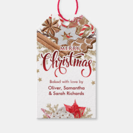 Étiquettes-cadeau Balise cadeau de Noël Joyeux biscuits de Noël
