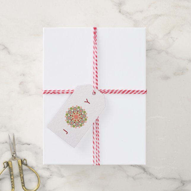Étiquettes-cadeau Balise cadeau de Noël joyeux Festif (With Twine)