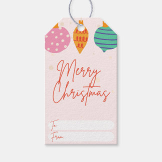 Étiquettes-cadeau Balise cadeau de Noël pour fille