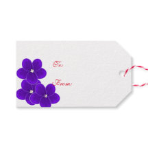 Balise cadeau de Noël pour violet africain
