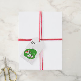 Étiquettes-cadeau Balise cadeau de Noël Reindeer