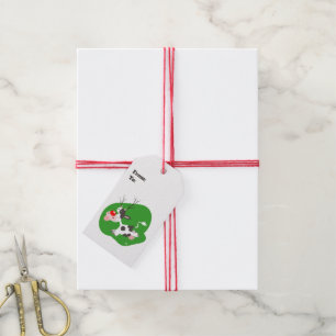 Étiquettes-cadeau Balise cadeau de Noël Reindeer