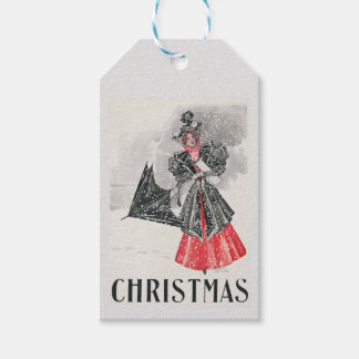 Étiquettes-cadeau Balise cadeau de Noël Vintage