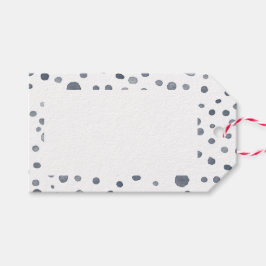 Étiquettes-cadeau Balise cadeau de points d'aquarelle Dusk Confetti