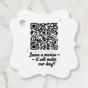 Étiquettes Cadeau Balise cadeau de révision de code QR
