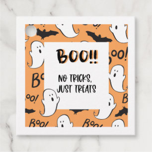 Étiquettes Cadeau Balise cadeau de traitement d'Halloween