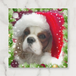 Étiquettes Cadeau Balise cadeau de vacances de Blenheim Cavalier Esp
