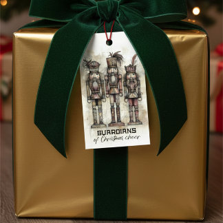 Étiquettes-cadeau Balise cadeau des gardiens de Noël Cheer Nutcracke