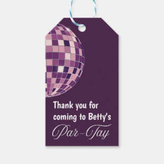 Étiquettes-cadeau Balise cadeau Discoball Party