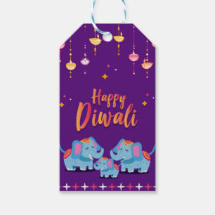 Étiquettes-cadeau Balise cadeau Diwali artisanal
