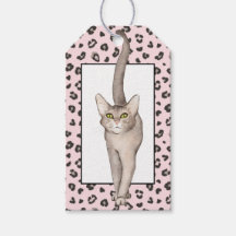 Balise cadeau Empreinte de léopard de chat cool
