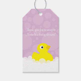 Étiquettes-cadeau Balise cadeau en caoutchouc Ducky - Lilac