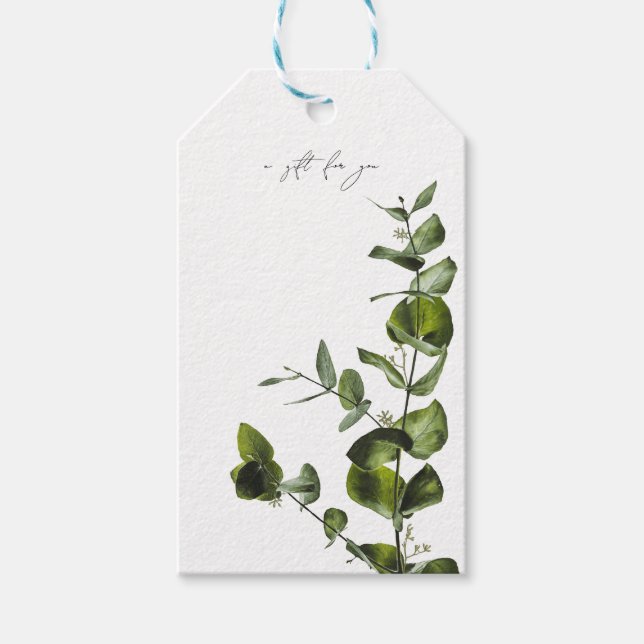 Étiquettes-cadeau Balise cadeau Eucalyptus Botanique (Devant)