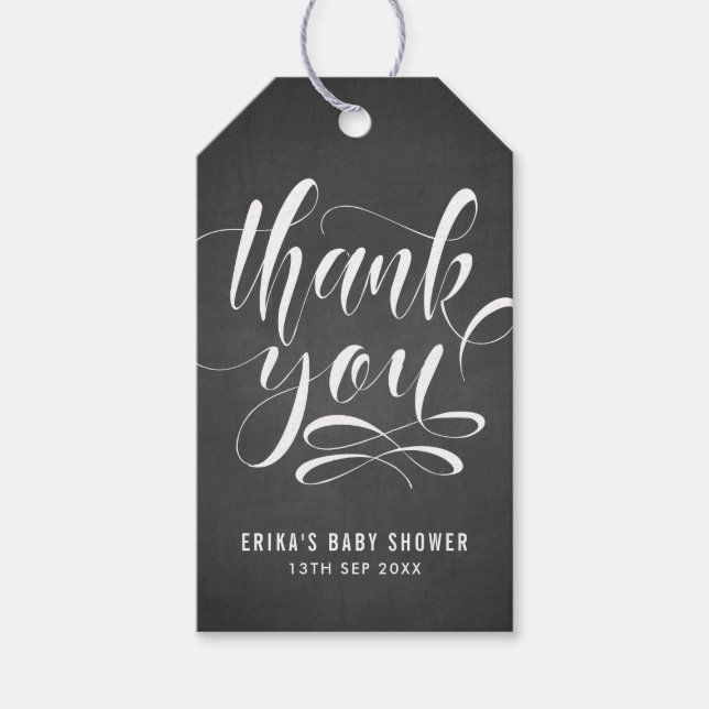Étiquettes-cadeau Balise Cadeau Faux Chalkboard (Devant)