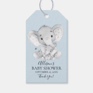 Étiquettes-cadeau Balise Cadeau Faveur Baby shower éléphant