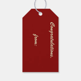 Étiquettes-cadeau Balise cadeau Félicitations aux framboises rouges