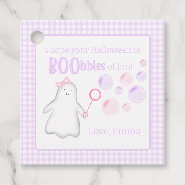 Étiquettes Cadeau Balise cadeau Halloween / Bag de traitement (Devant)
