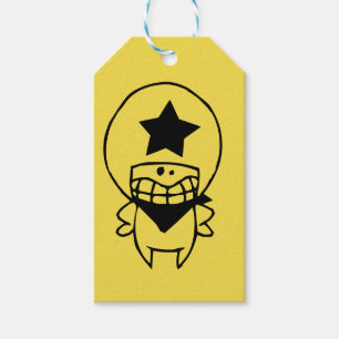 Étiquettes-cadeau Balise cadeau HAPPY MONSTER SHERIFF