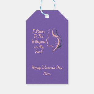 Étiquettes-cadeau Balise cadeau Inspirational Purple personnalisée