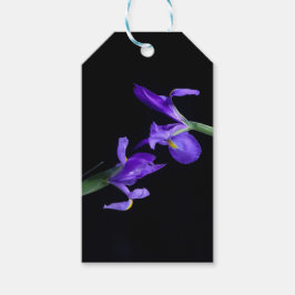 Étiquettes-cadeau Balise cadeau Iris violet double