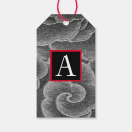 Étiquettes-cadeau Balise cadeau JAPONAIS NUAGE MOTIF PERSONNALISÉ IN