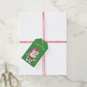 Étiquettes-cadeau Balise cadeau Joyeux Noël Snowbell