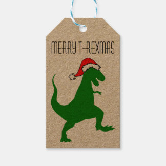 Étiquettes-cadeau Balise cadeau Joyeux T-rexmas