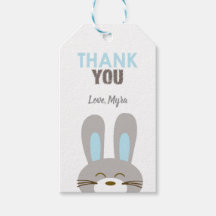 Balise cadeau lapin bleu