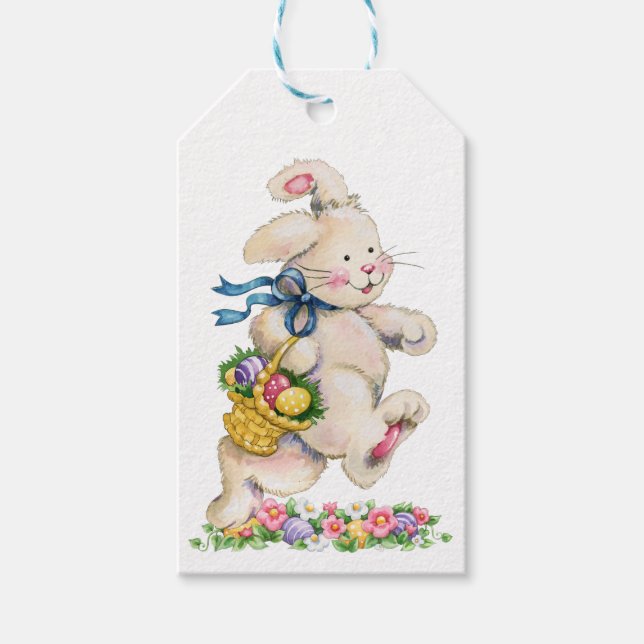 Étiquettes-cadeau Balise cadeau lapin de Pâques - SRF (Devant)